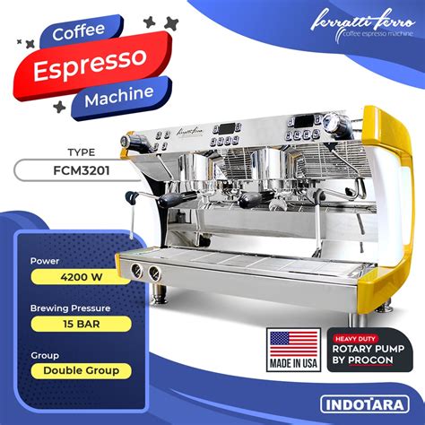 Jual Mesin Kopi Ferratti Ferro Espresso Machine Coffee Maker Fcm