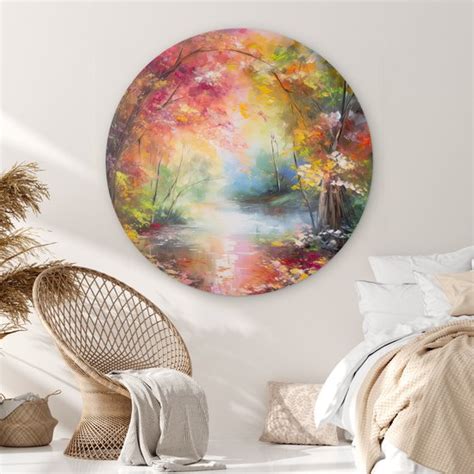 Wallcircle Cercle Mural Cercle Mural Int Rieur Paysage Peinture