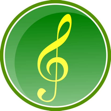 Treble Clef Icon Vector Illustration Free SVG