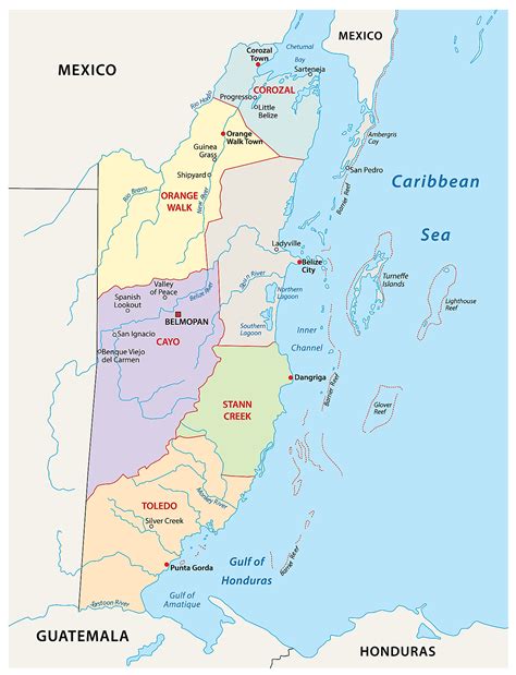 Map of Belize - Thong Thai Real