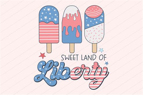 4th Of July Sweet Land Png Svg Graphic By Svg Box · Creative Fabrica