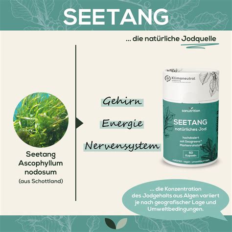 Sanutrition Bio Seetang Mg Nat Rliches Jod St Shop Apotheke