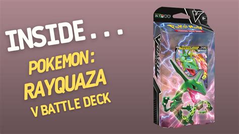 Insidepokémon Tcg Rayquaza V Battle Deck 4k60fps Youtube