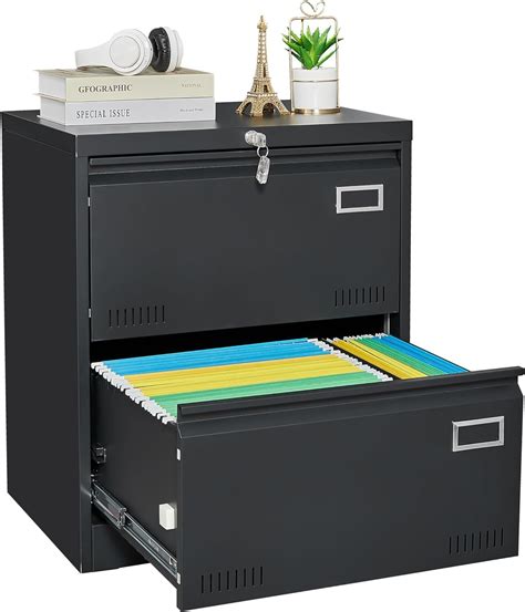 Contemporary Filing Cabinet Lockable Office Drawer Fireproof File