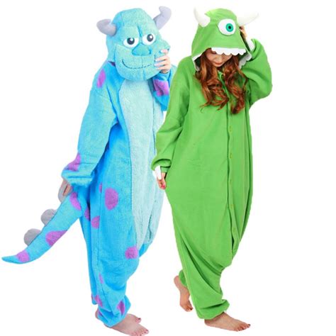 Sulley Mike Wazowski Onesie Costume For Women Men Unisex Style