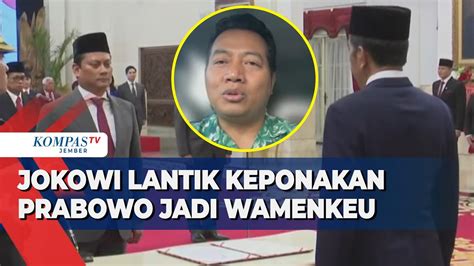 Profil Thomas Djiwandono Keponakan Prabowo Yang Kini Jabat Wamenkeu