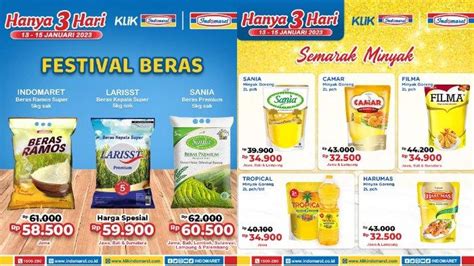 Katalog Promo Jsm Indomaret Januari Ada Festival Beras