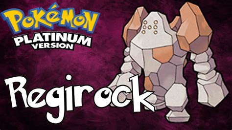 Como Capturar Regirock Pok Mon Platinum Detonado Youtube