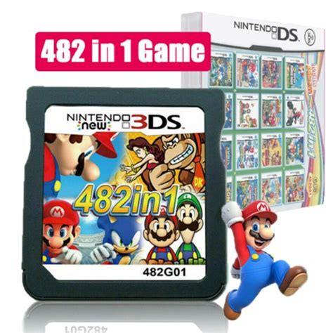 For Nintendo NDS NDSL 2DS 3DS NDSI 482 In 1 Game Games Cartridge