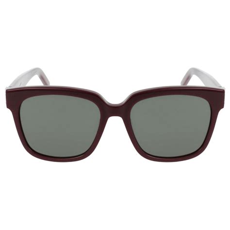 Saint Laurent Square Frame Acetate Sunglasses Red Ref Joli Closet