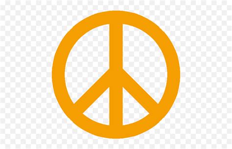 Orange Peace Sign Joypixels Sticker Orange Peace Sign Orange Peace