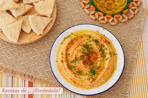 Receta Hummus De Garbanzos Casero Un Aperitivo Fant Stico Mis