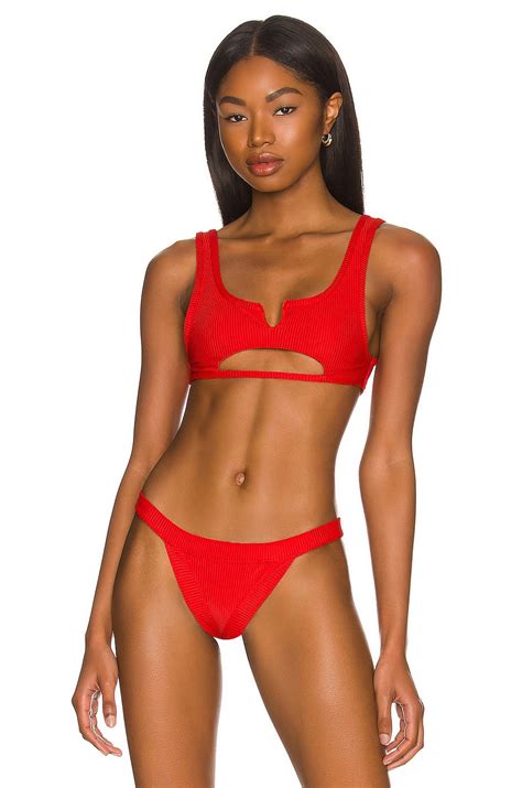 Frankies Bikinis X Revolve Cole Bikini Top In Grenadine Revolve