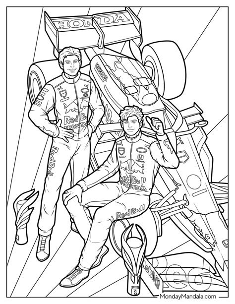 20 F1 Coloring Pages Free Pdf Printables