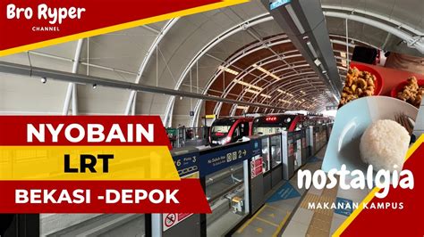 NAIK LRT KE DEPOK TRANSIT DI STASIUN CIKOKO NYAMBUNG NAIK KRL