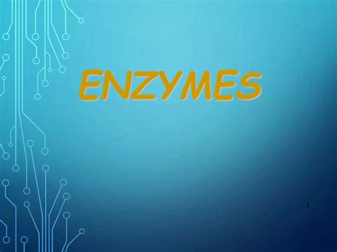 Enzyme Ppt Ppt Free Download