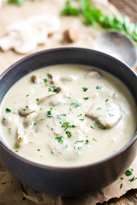 The Best Vegan Cream Of Mushroom Soup The Kitchen Girl