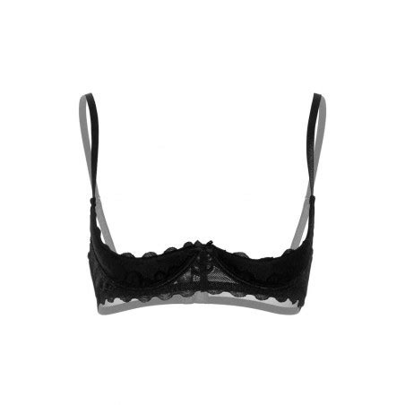 Soutien Gorge Sexy Seins Nus En Dentelle Noir Pas Cher