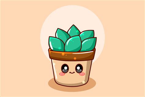 Cute Ornamental Plant Illustration Graphic by neves.graphic777 · Creative Fabrica