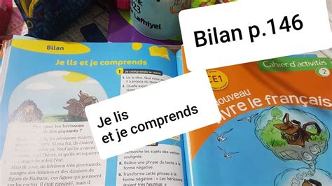 Lecture bilan je lis et je comprends p 146 le nouveau vivre le français