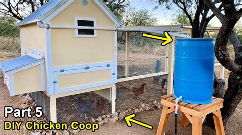 Building A Diy Chicken Coop Part Rainwater Harvesting Watering