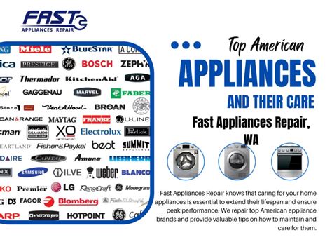 Top Best American Appliance Brands and Their Care - Fast Appliances