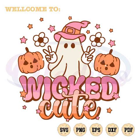 Cute Boo Halloween Wicked Cute SVG Graphic Design Cutting File