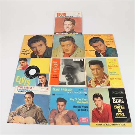 Bilder F R Ep Samt Lp Skivor Stycken Elvis Presley