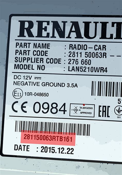 C Digo Radio Renault Consigue Tu C Digo En Segundos