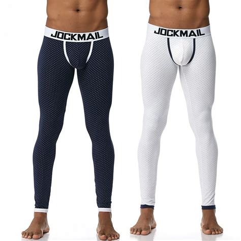 Jockmail Men Cotton Soft Comfortable Long Johns Stretch Termica Homem