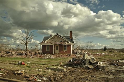 Premium Photo | Tornado aftermath Documenting the aftermath and impact of a tornado on the landscape