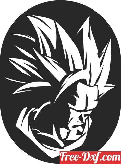 Download Goku Dragon Ball Z Wall Sign Rkrv3 High Quality Free Dxf