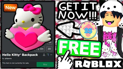 Free Accessory How To Get Hello Kitty® Backpack Roblox My Hello