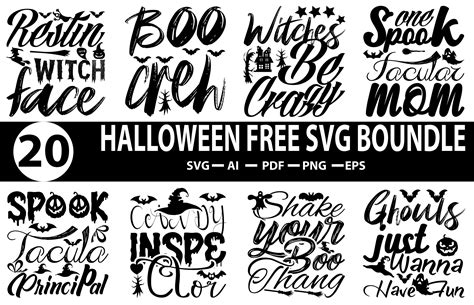 Halloween Free Svg T-shirt Bundle Graphic by DESIGN STORE · Creative ...