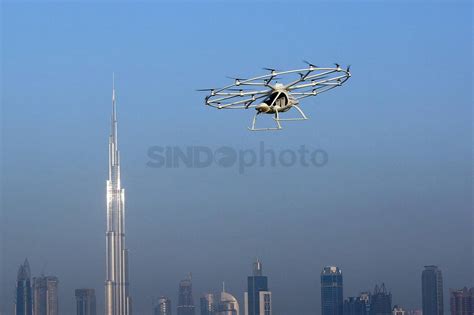 Foto Uji Coba Taksi Terbang Di Dubai