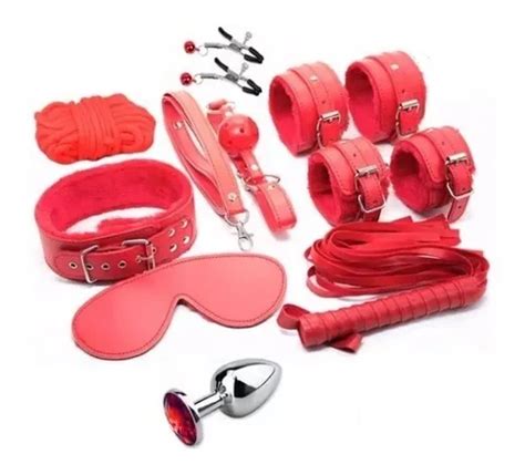 Kit Bondage Chicote Algema Venda Coleira Corda Plug Anal MercadoLivre