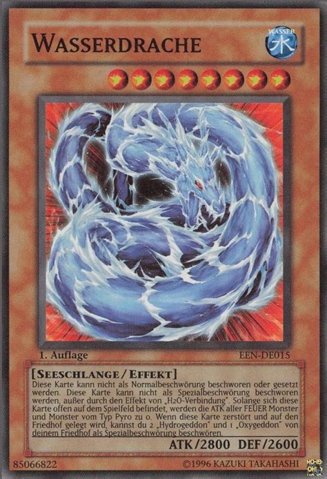 Recollectibles Sammelkarte Yugioh Karte Wasserdrache V 1 Deutsch Yu