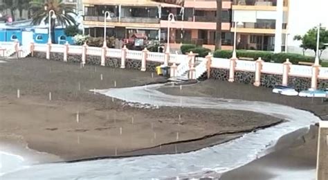 La Playa De Salinetas Se Llena De Agua Canarias7