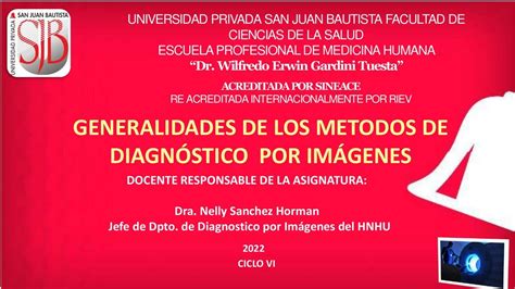 Generalidades De Los M Todos De Diagnostico Por Im Genes Clase