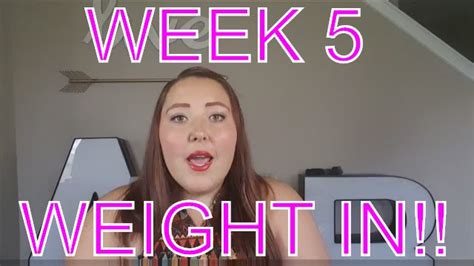 Weight Loss Journey Wk 5 Weigh In Exercise For Weight Loss Youtube