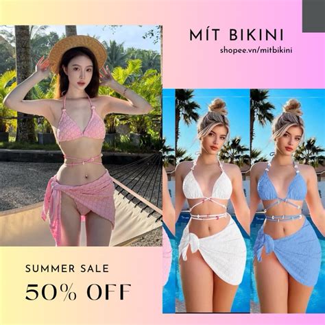 Bikini M Nh I Bi N Hoa N I Qc Bu C D Y Nhi U M U Shopee Vi T Nam