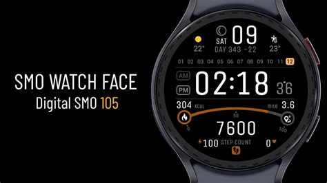 Smo Watch Face Digital Smo Youtube