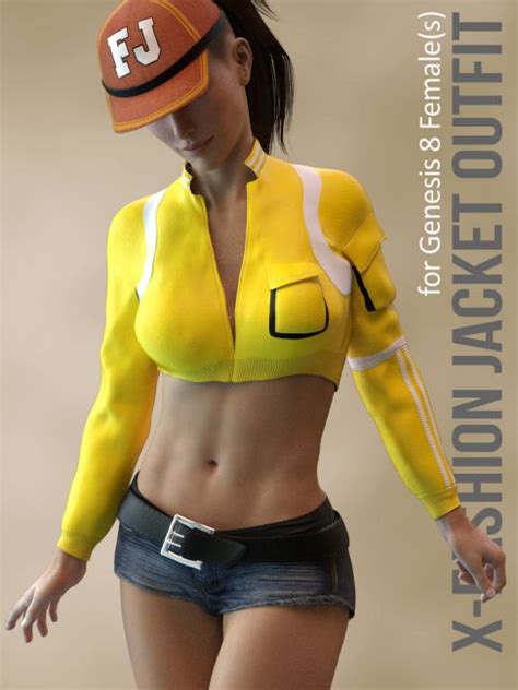 X The Fashion Jacket Outfit For Genesis Females D Models For Daz