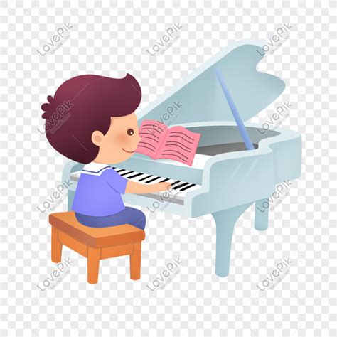 gambar animasi bermain piano  koleksi gambar
