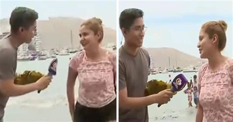 Joven Coquetea Con Reportero De Latina EN VIVO Y Dicen Educado Y Profesional TikTok VIDEO