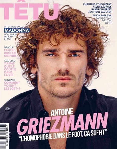 Griezmann é capa de revista gay na França e diz Homofobia não é uma opinião é um crime