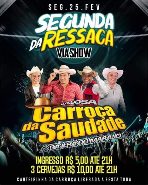 CD AO VIVO LUXUOSA CARROÇA DA SAUDADE VIA SHOW 25 02 2019 DJ TOM