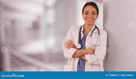 Happy Mexican Doctor Smiling Stock Image Image Of Friendly Happy