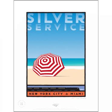 Amtrak Silver Service Poster | Michael Schwab Studio