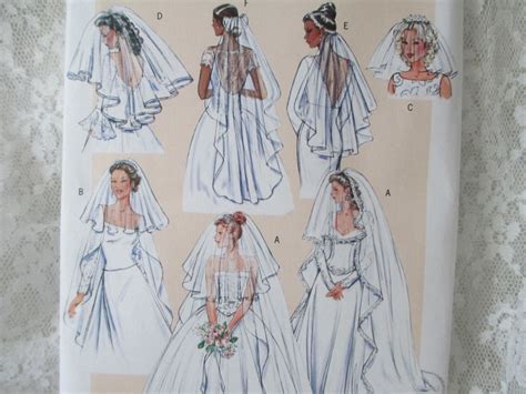 Butterick B Wedding Veil Pattern Uncut